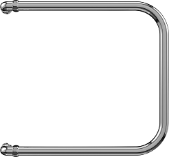 Terminus Полотенцесушитель водяной П-образный 32 500x600 хром – фотография-1