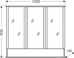 СанТа Мебель для ванной Вегас 105 подвесная белая – фотография-12