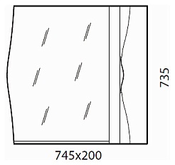  Зеркальный шкаф "Bruno" серый – фотография-3