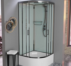 Frank Душевая кабина F409/2 brilliant с крышей – фотография-3