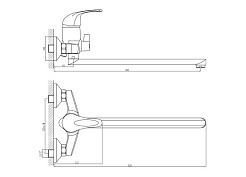 Rossinka Смеситель "C40-32" для ванны – фотография-2
