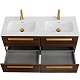 BelBagno Мебель для ванной Eco Cer-N 120 с 4 ящиками орех шоколад софт CZR-8073-120-2 ручки сатиновое золото – фотография-33