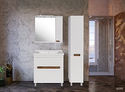 ASB-Mebel Тумба с раковиной Вита 80 белая – фотография-5