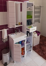 СанТа Мебель для ванной Омега 50 L напольная – фотография-2