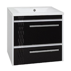 Runo Мебель для ванной Мира 75 черная – фотография-10