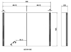 Aquatek Зеркало-шкаф 100 AQ7109-MLC с подсветкой – фотография-5