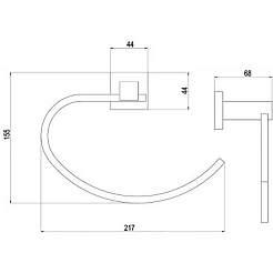 Timo Полотенцедержатель Selene 10050/00 – фотография-2