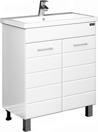 СанТа Тумба с раковиной Омега 60 напольная – фотография-1