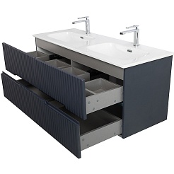 Cezares Тумба под раковину Duet-N 120 с 4 ящиками подвесная grafito – фотография-3