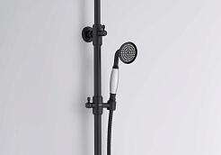 Aquatek Душевая стойка Классик AQ2563MB матовая черная – фотография-5