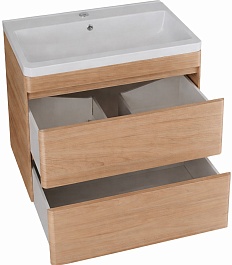 Vivon Тумба с раковиной Atwood 60 подвесная дерево – фотография-7