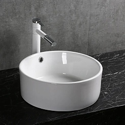 Ceruttispa Раковина накладная 42 CR7022 белая – фотография-5