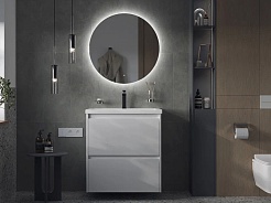 Velvex Тумба с раковиной Klaufs 70.2Y белая – фотография-4