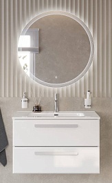 BelBagno Мебель для ванной Eco Cer-N 80 CZR-8095-80 bianco opaco ручки сатин – фотография-1