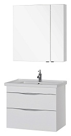 Aquanet Тумба с раковиной "Эвора 80" белая – фотография-2