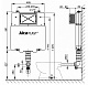 Alcaplast Смывной бачок скрытого монтажа Basicmodul Slim A1112 – фотография-4