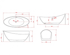 Gemy Акриловая ванна G9233 – фотография-5