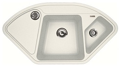 Florentina Мойка гранитная Капри угловая жасмин – фотография-1