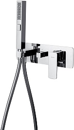 Allen Brau Смеситель для ванны с душем Infinity 5.21007-00 (с внутренней частью) хром – фотография-1