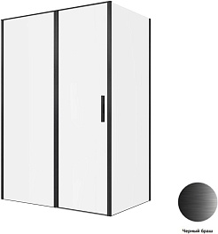 Allen Brau Душевой уголок Priority 140x90 3.31036.BBA/3.31045.BBA чёрный браш – фотография-5