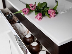 Водолей Тумба с раковиной "Габи 100" венге/белый – фотография-6