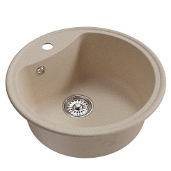 Mixline Мойка кухонная ML-GM09 бежевая – фотография-2