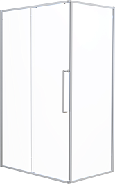 Esbano Душевой уголок Surf 120x80 ESS-128PS-C профиль хром стекло прозрачное – фотография-1