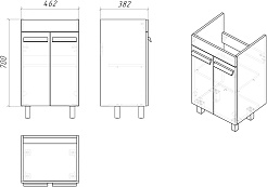 Grossman Мебель для ванной Нео 50 белая – фотография-13