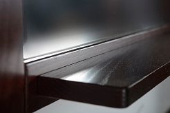 ASB-Woodline Зеркало для ванной Флоренция 85 бук тироль, массив ясеня – фотография-6