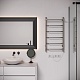 Aringa Полотенцесушитель электрический Киото 80x40 AR03004CH с полкой хром – фотография-9