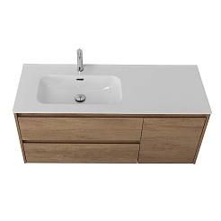 BelBagno Тумба с раковиной Kraft 120 L подвесная Rovere Nebrasca Nature – фотография-5