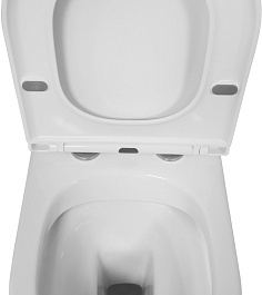 Azario Унитаз-компакт Blanco AZ-T003B-R безободковый с бачком с сиденьем микролифт белый – фотография-12