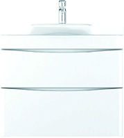 Am.Pm Тумба с раковиной Like 80 подвесная белый глянец