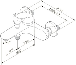 Am.Pm Смеситель для ванны Like F8010016 – фотография-9
