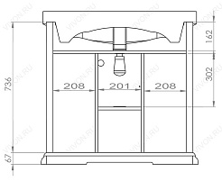 Aquanet Мебель для ванной Лагуна 75 (175444) – фотография-6