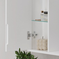 Volna Зеркальный шкаф Lake 80 L белый – фотография-5