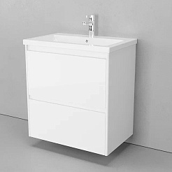 Velvex Тумба с раковиной Klaufs 70.2Y белая – фотография-2