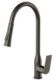 Tokito Смеситель для кухни MITSUISHI вороненая сталь TOK-MIT-1013GM – фотография-1
