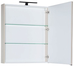 Aquanet Зеркальный шкаф "Алвита 70" сливочный – фотография-2