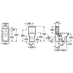 Roca Унитаз-компакт Debba 34299700Y – фотография-4