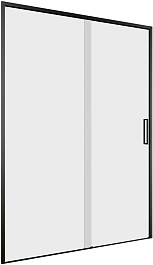 Aquanet Душевая дверь в нишу Pleasure Evo 130 AE65-N130-BT профиль черный стекло прозрачное – фотография-1