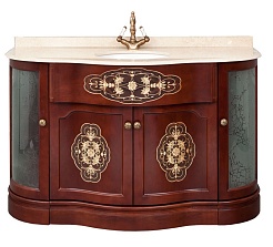 Demax Тумба с раковиной "Париж 135" вишня – фотография-1