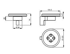 Ideal Standard Мыльница Connect керамика – фотография-2