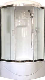 Royal Bath Душевая кабина NRW RB 100NRW-C-CH 100x100 стекло матовое профиль хром – фотография-1