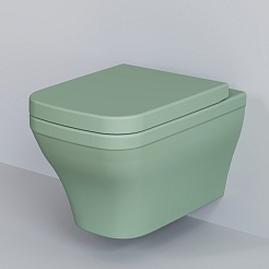 Ambassador Сиденье для унитаза Benefit мятное матовое – фотография-3