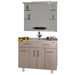 Водолей Тумба с раковиной "Ницца D 100" дуб с б/к Elen – фотография-2