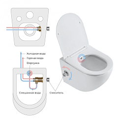 BelBagno Унитаз подвесной Uno BB3105CHR-BS/SC – фотография-7