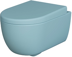 Ambassador Сиденье для унитаза Abner голубое матовое – фотография-2