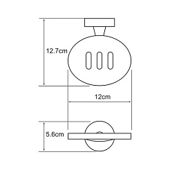 WasserKRAFT Мыльница решетка "Isen K-4069" – фотография-2