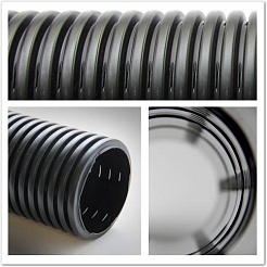 Агригазполимер Труба дренажная гофр. ПНД с перфорацией и геотканью Ду 160 (50 м) – фотография-3